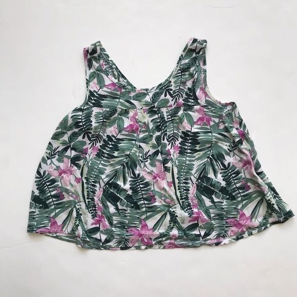 Old Navy leaf print flowy top EUC SP (6/7) - Picture 4 of 4